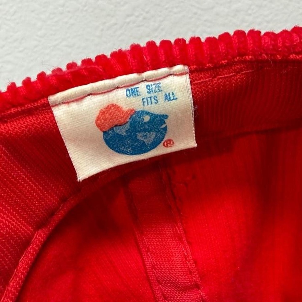 Vintage Red corduroy Philadelphia 76ers hat - Picture 4 of 6